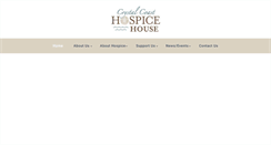 Desktop Screenshot of crystalcoasthospicehouse.org