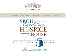 Tablet Screenshot of crystalcoasthospicehouse.org